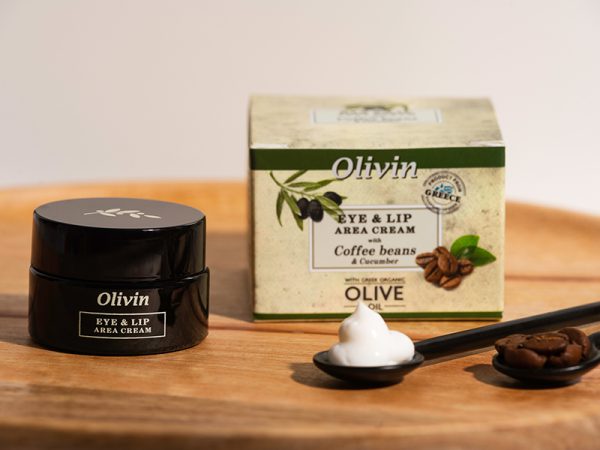 Eye and Lip area Cream with coffee beans and cucumber 20ml - Afbeelding 2