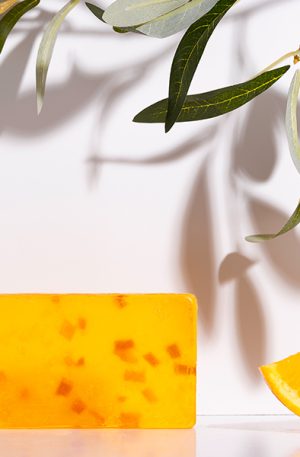 Handmade Soap with organic olive oil and orange 100gr