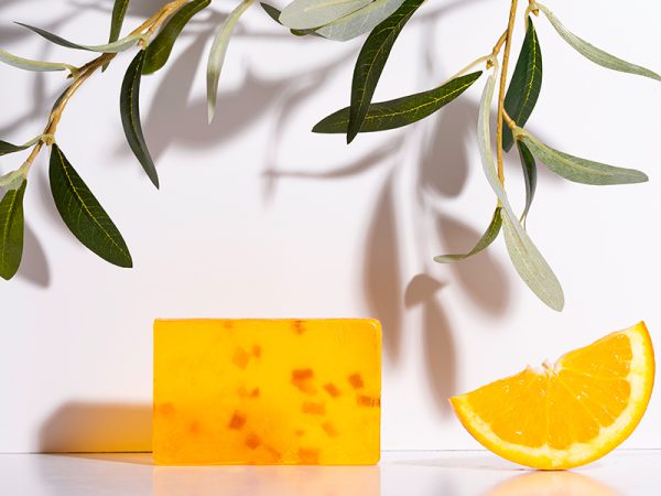 Handmade Soap with organic olive oil and orange 100gr