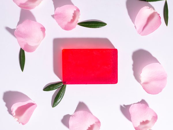 Handmade Soap with organic olive oil and rose extract 100gr