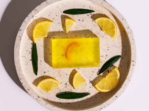 Handmade Soap with organic Olive Oil & lemon essential oil 100gr